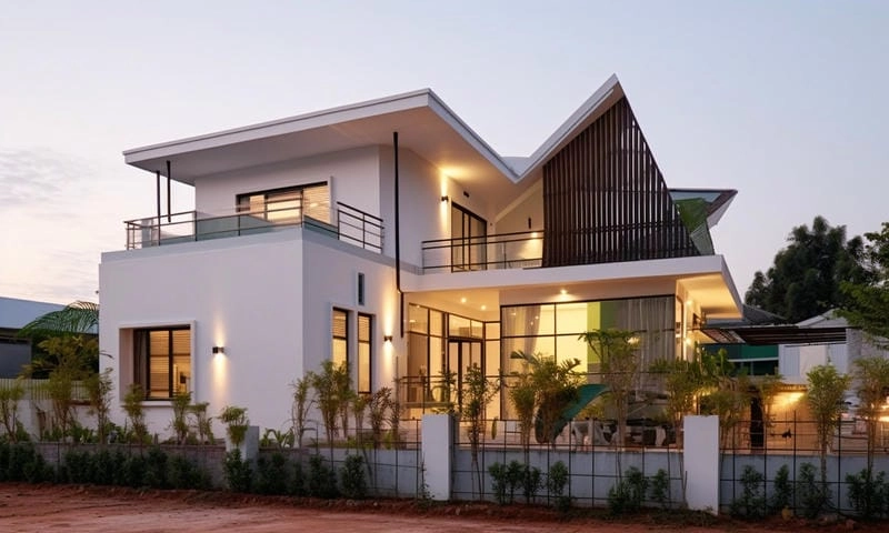 Nhà phố mái Thái Đà Lạt kết hợp phong cách hiện đại và truyền thống