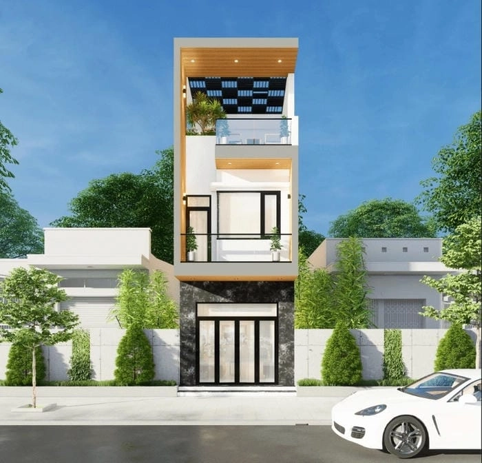 Nhà phố hiện đại Hà Tĩnh lung linh dưới ánh hoàng hôn