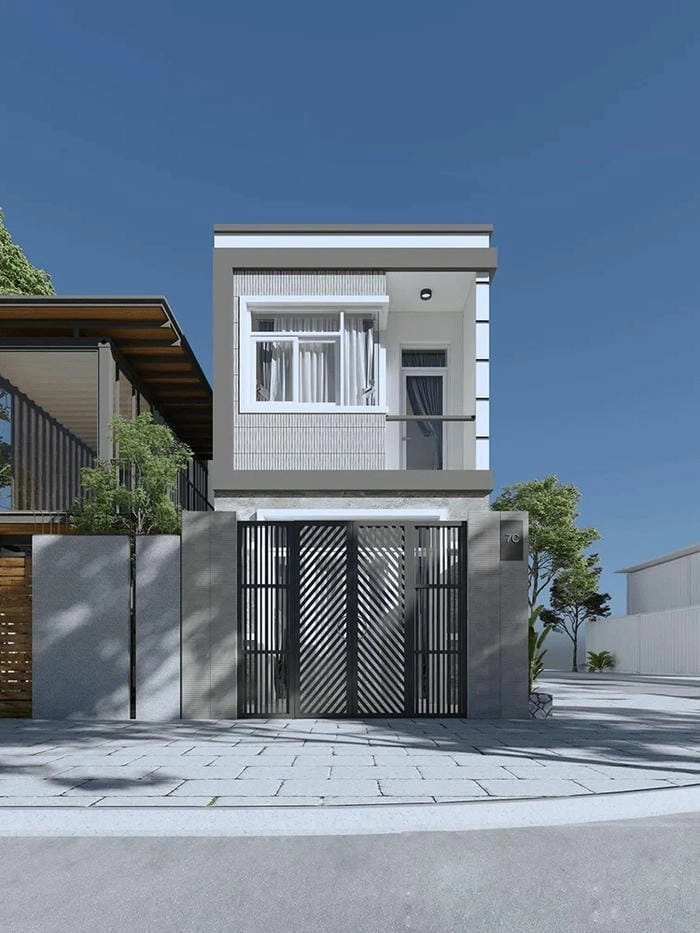 Nhà phố hiện đại Hà Tĩnh tỏa sáng rực rỡ lúc về đêm