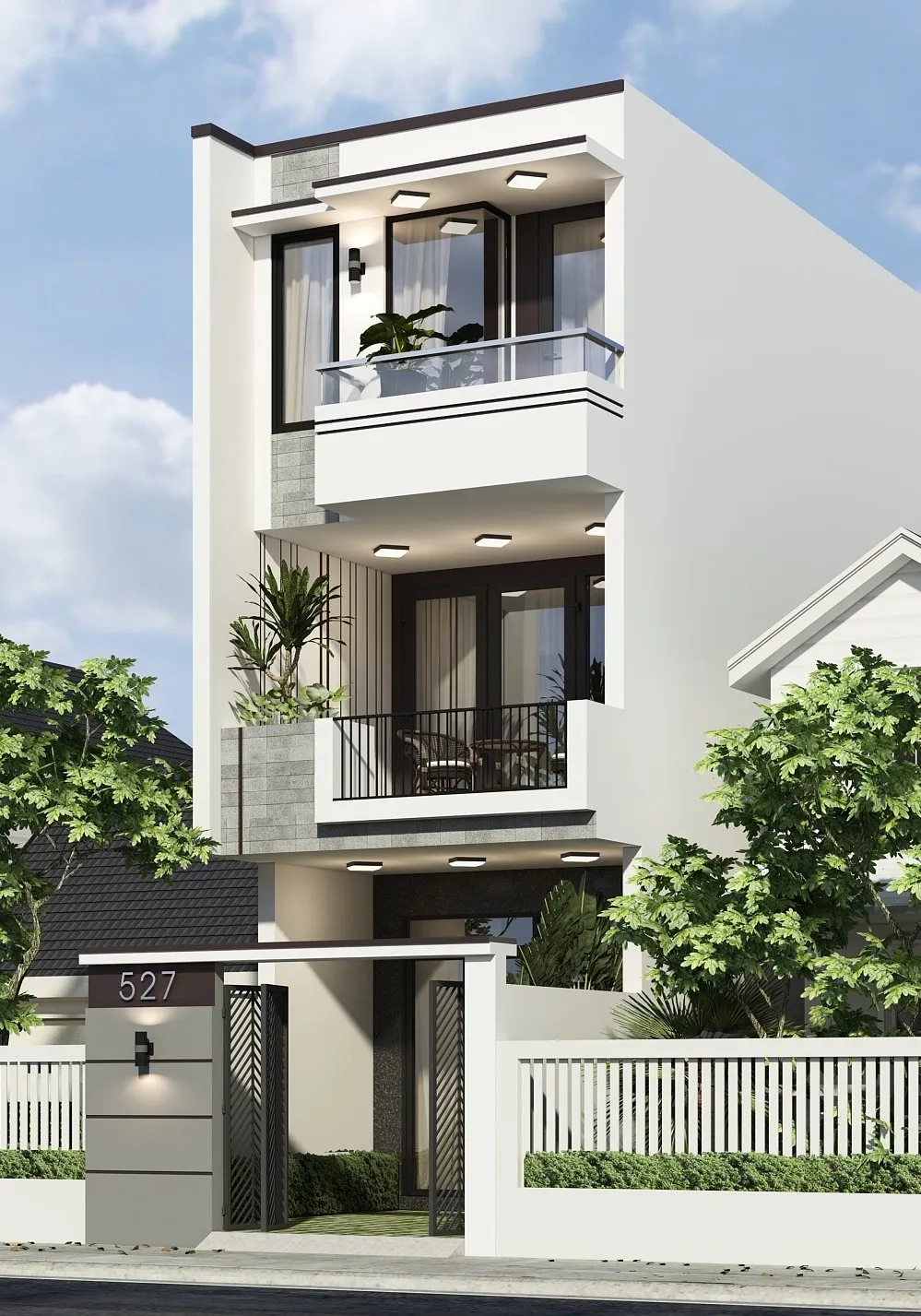 Khám phá thiết kế nhà phố hiện đại Sài Gòn ấn tượng độc lạ
