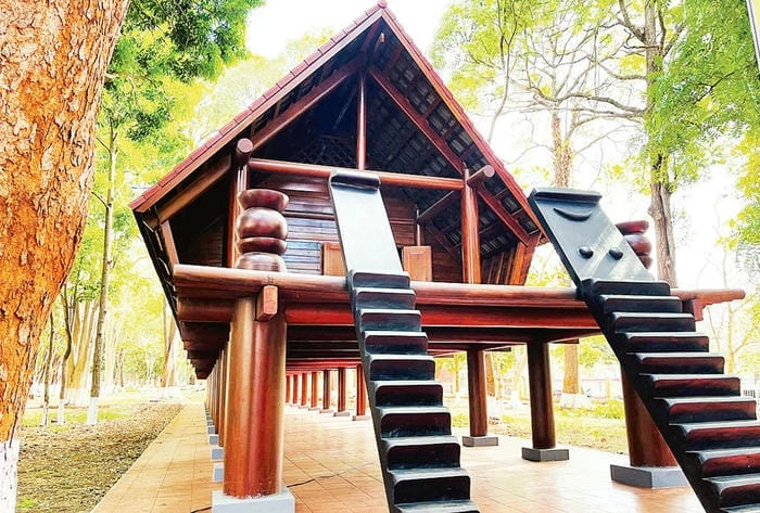 Rừng xanh bao quanh nhà sàn Ê Đê Đắk Lắk hoang sơ và yên tĩnh