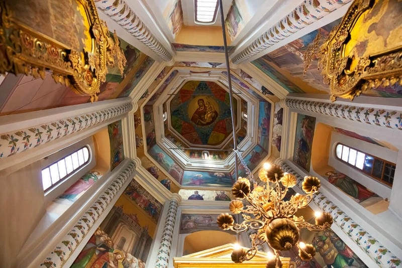 Ánh sáng lung linh của Ánh sáng St Basil's Cathedral