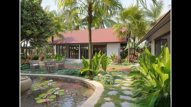 Trải nghiệm không gian nhà vườn về đêm yên bình