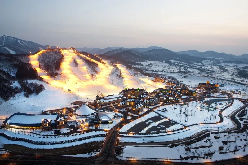 Pyeongchang mùa đông tuyết trắng tuyệt đẹp