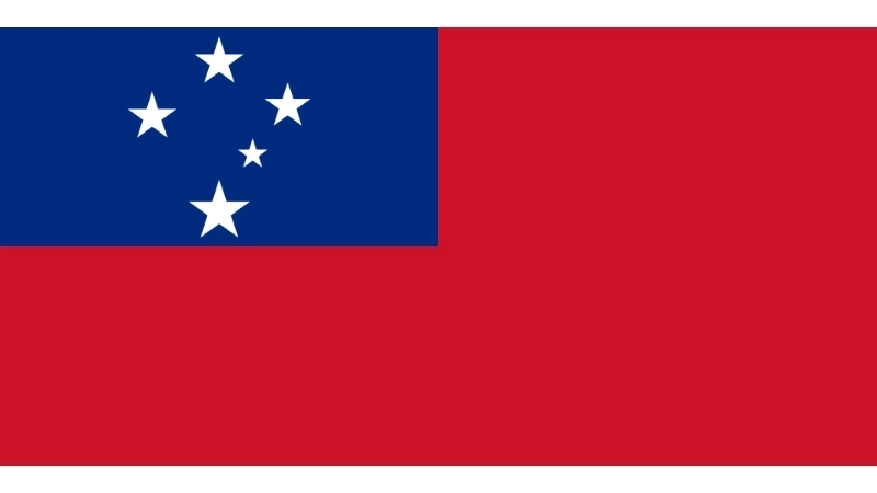 Đặc điểm hình dạng của quốc kỳ Samoa hiện tại