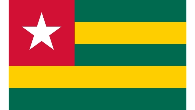 Đặc điểm hình dạng của Quốc kỳ Togo hiện tại