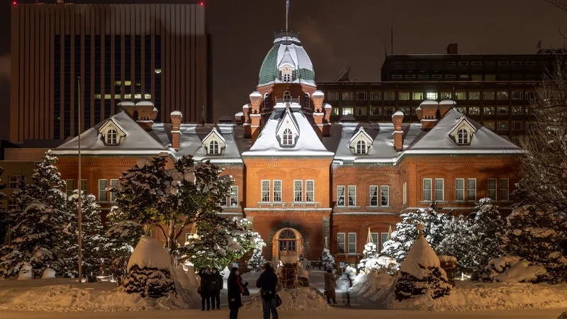 Ngắm cảnh tuyết rơi lãng mạn ở Sapporo