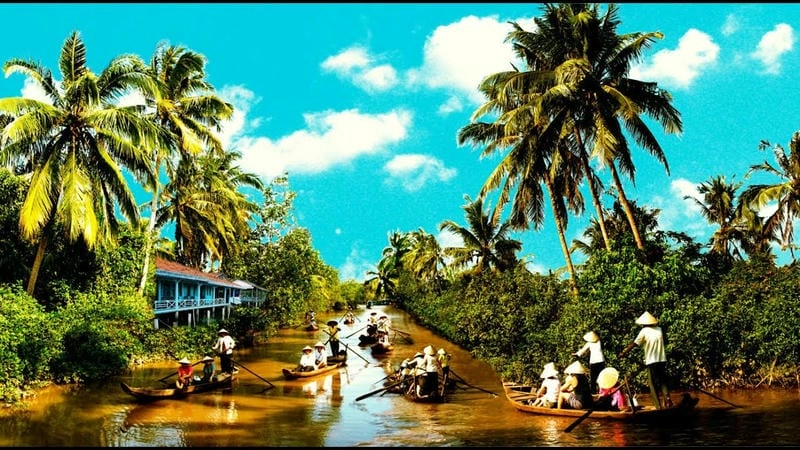 Sông nước miền Tây thơ mộng ở Đồng bằng sông Cửu Long