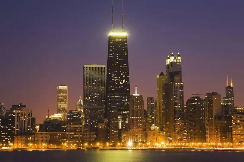 Thưởng thức Cảnh đêm John Hancock Center lung linh huyền ảo