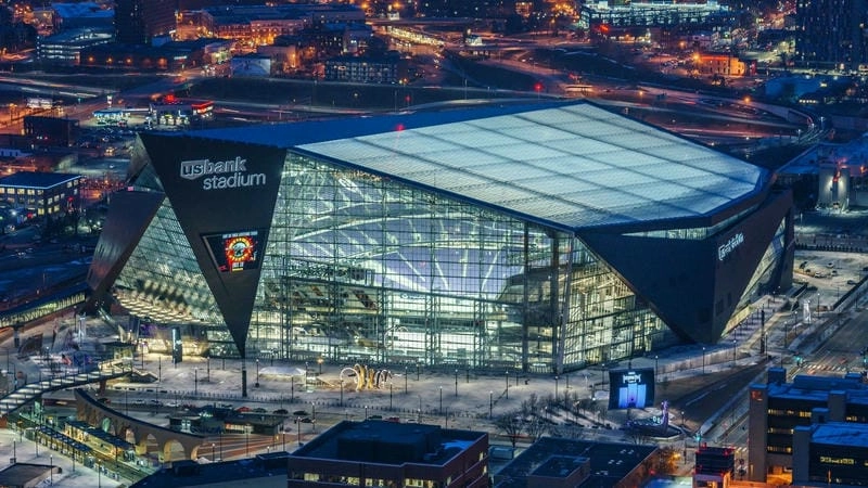 Ngắm nhìn Ảnh Tòa nhà U.S. Bank Stadium Minneapolis độc đáo 