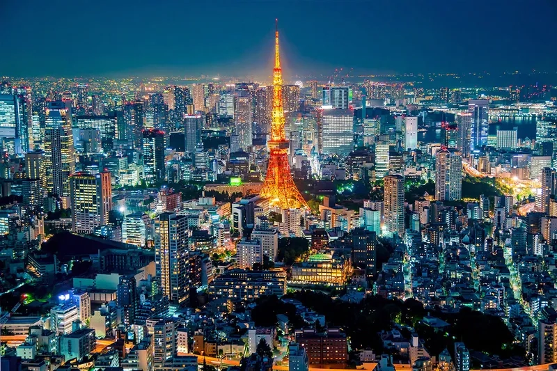 Tokyo lung linh ánh đèn về đêm