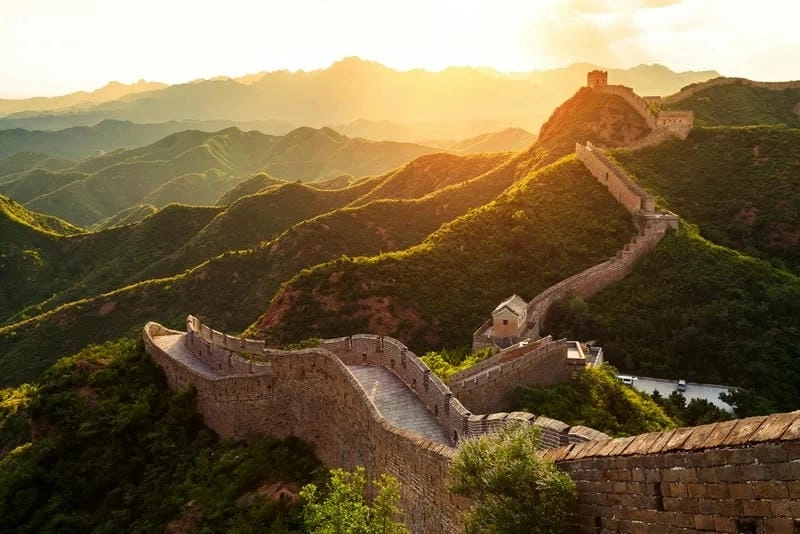 Hoàng hôn Vạn Lý Trường Thành lãng mạn tuyệt đẹp