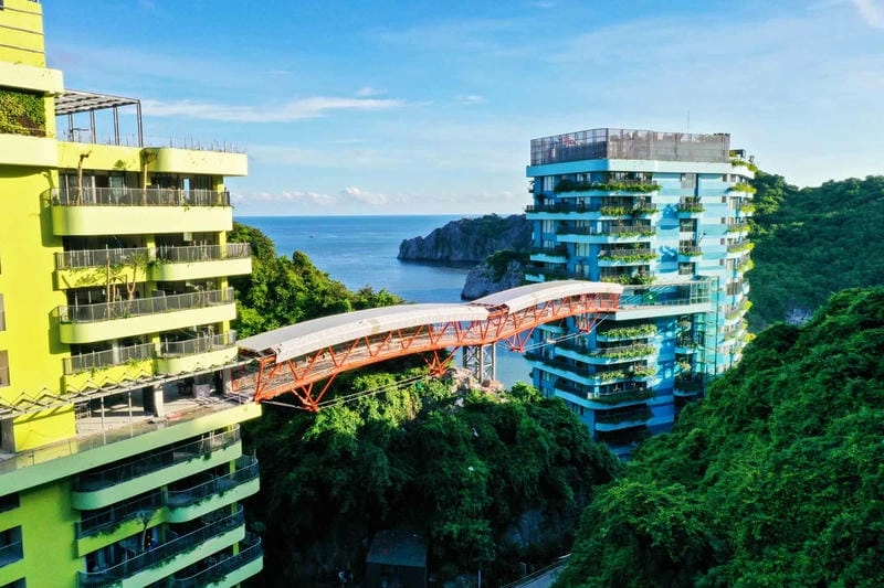 Đón bình minh tuyệt đẹp ở Villa biển Cát Bà sáng sớm