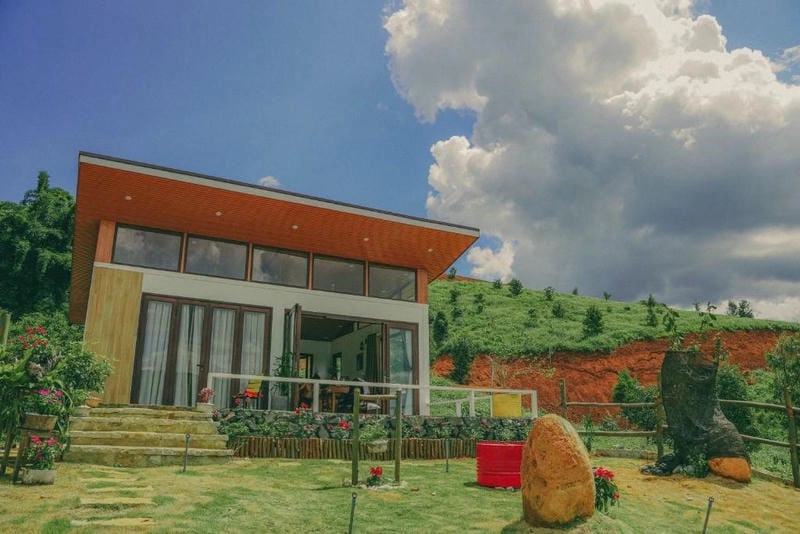 Villa đồi chè Bảo Lộc qua từng ảnh villa Bảo Lộc đẹp thơ mộng