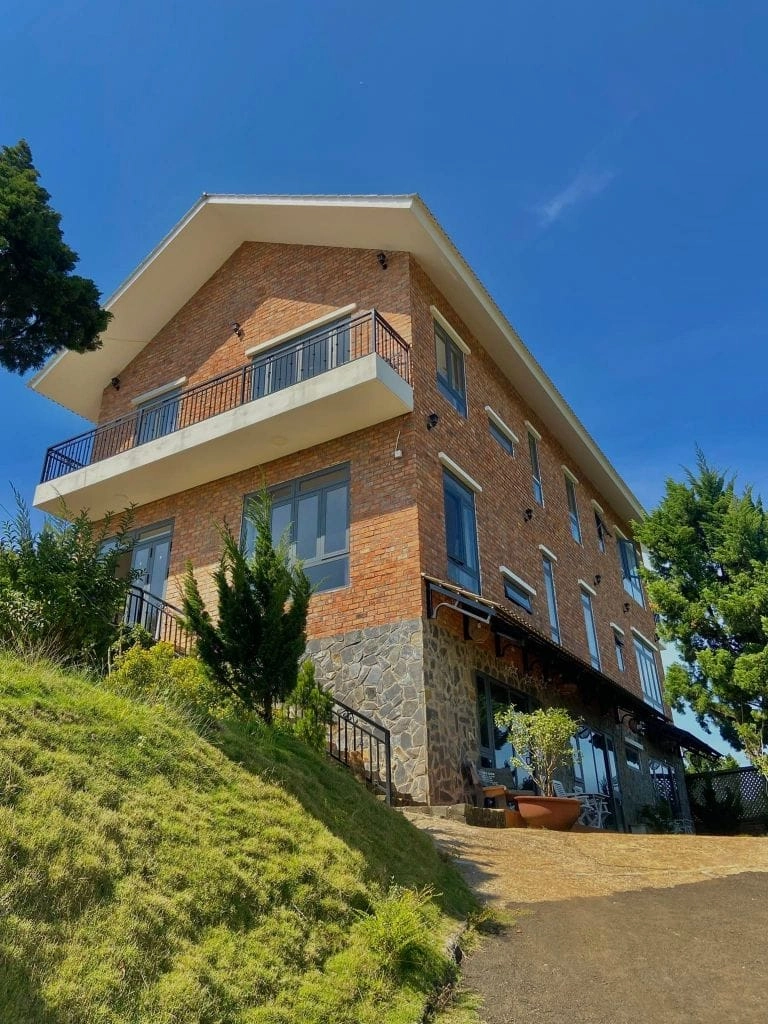 Thả hồn vào sân vườn villa Bảo Lộc tại villa đồi chè Bảo Lộc