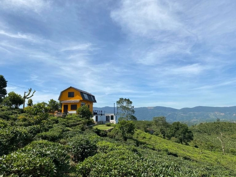 Villa đồi chè Bảo Lộc càng lung linh khi trở thành villa về đêm đầy huyền ảo