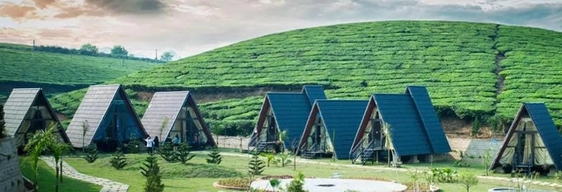 Nội thất sang trọng bên trong Villa đồi chè Mộc Châu