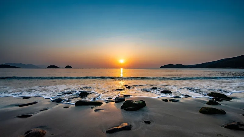 Hoàng hôn ở Yeosu rực rỡ như tranh vẽ