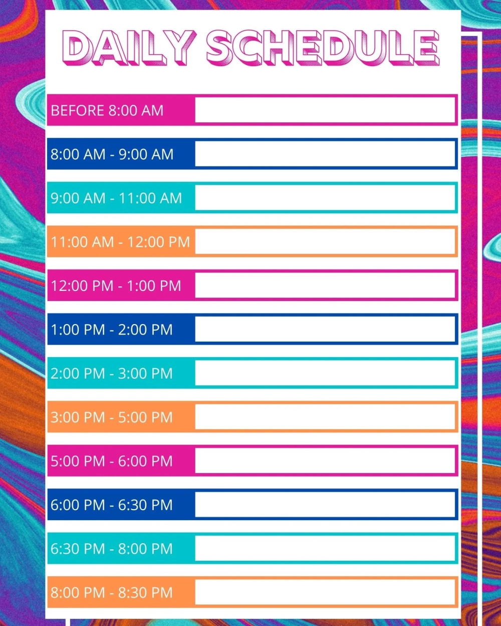 Lịch trình hàng ngày giúp cuộc sống gọn gàng hơn