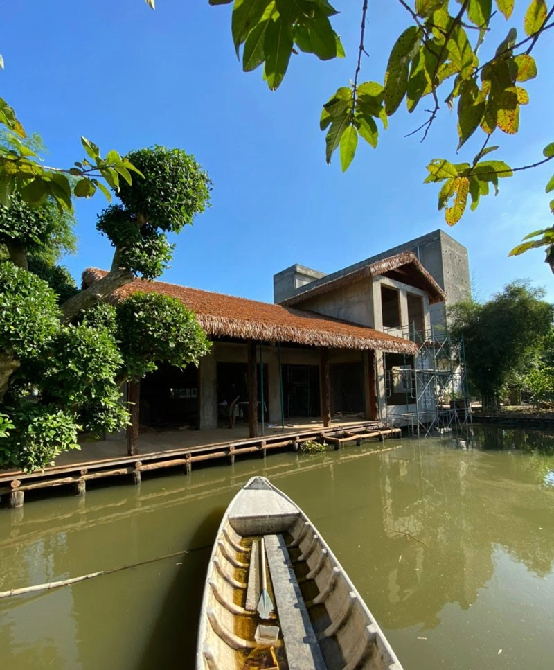 Nhà mái lá miền Tây ngày xưa in dấu thời gian