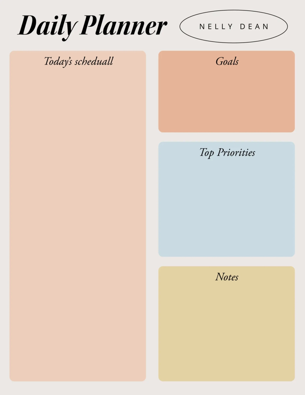 Lịch trình cá nhân hàng ngày phản ánh lối sống